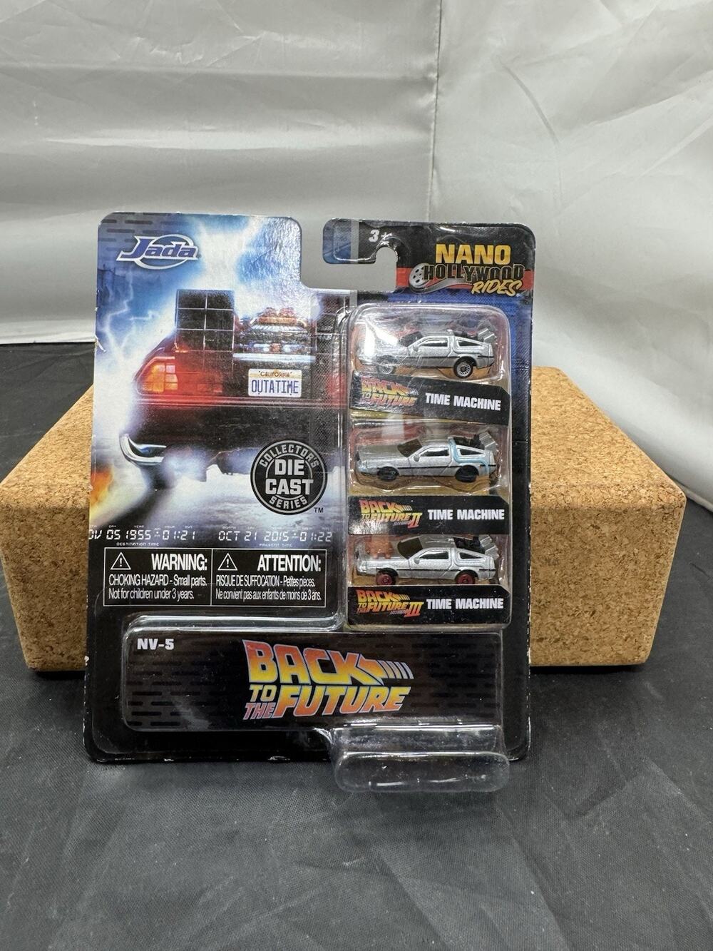 Jada Nano Hollywood Rides Back to the Future DeLorean Time Machine 3-Pack NV-5